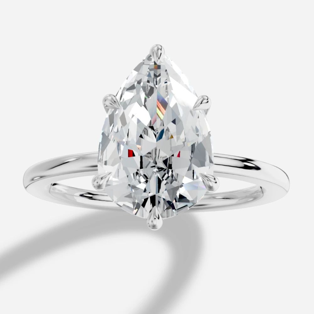 Madrid Pear-Cut Lab-Grown Diamond Solitaire Ring