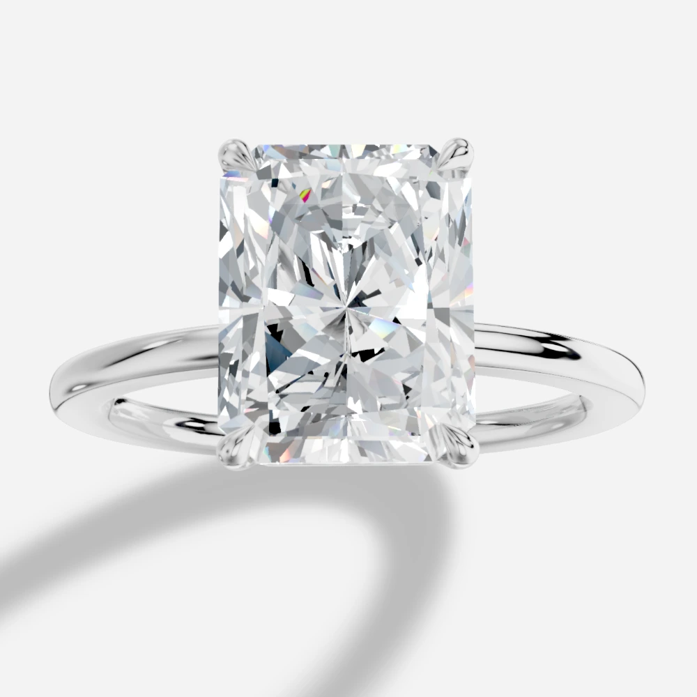 Madrid Radiant-Cut Lab-Grown Diamond Solitaire Ring