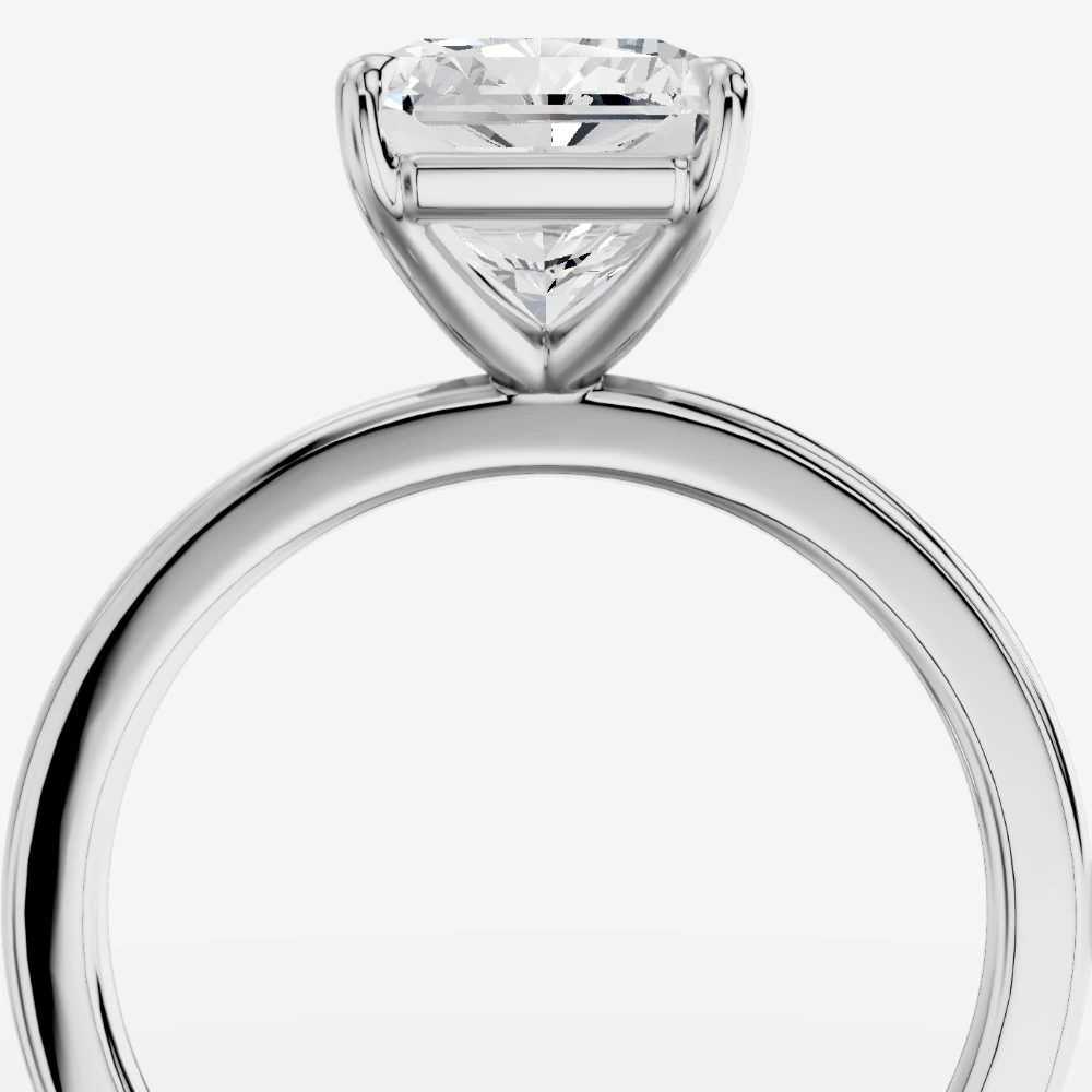 Madrid Solitærring med laboratoriedyrket diamant i radiant-slibning