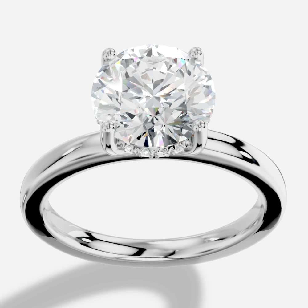 Leila Solitærring med laboratoriedyrket diamant