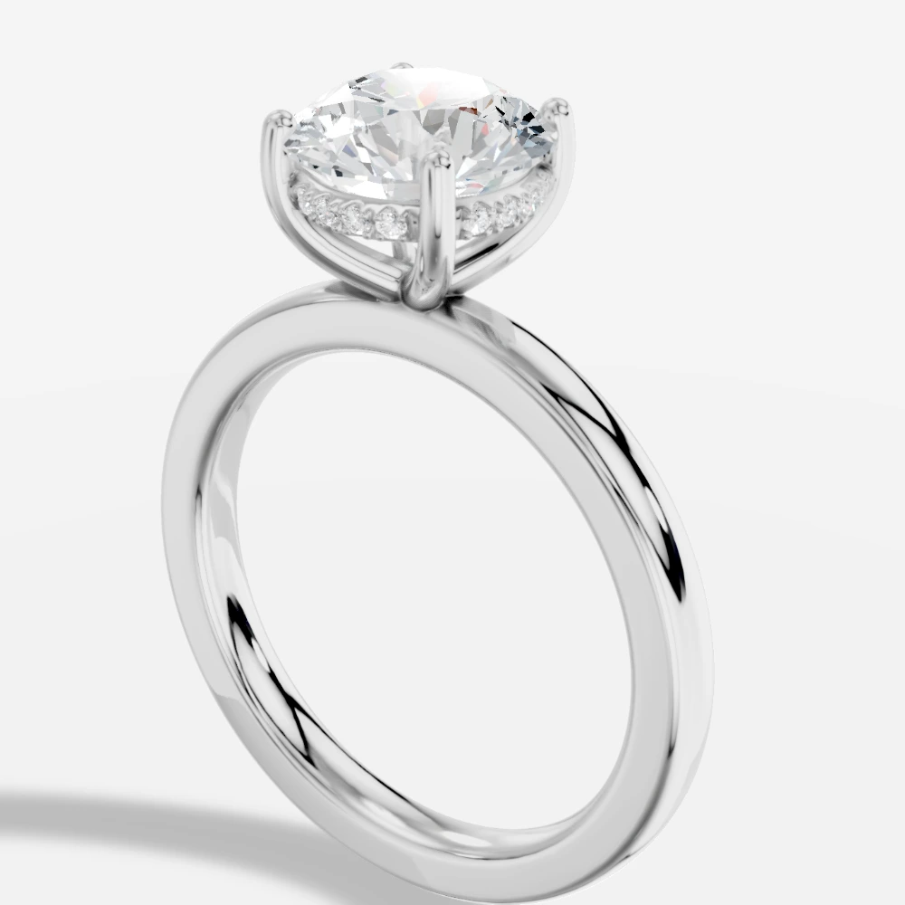 Leila Solitærring med laboratoriedyrket diamant