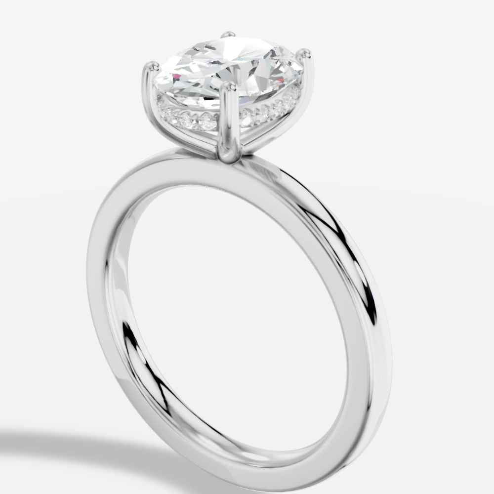 Leila Oval-Cut Lab-Grown Diamond Solitaire Ring