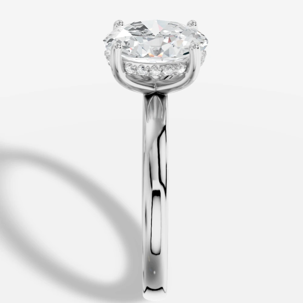 Leila Oval-Cut Lab-Grown Diamond Solitaire Ring