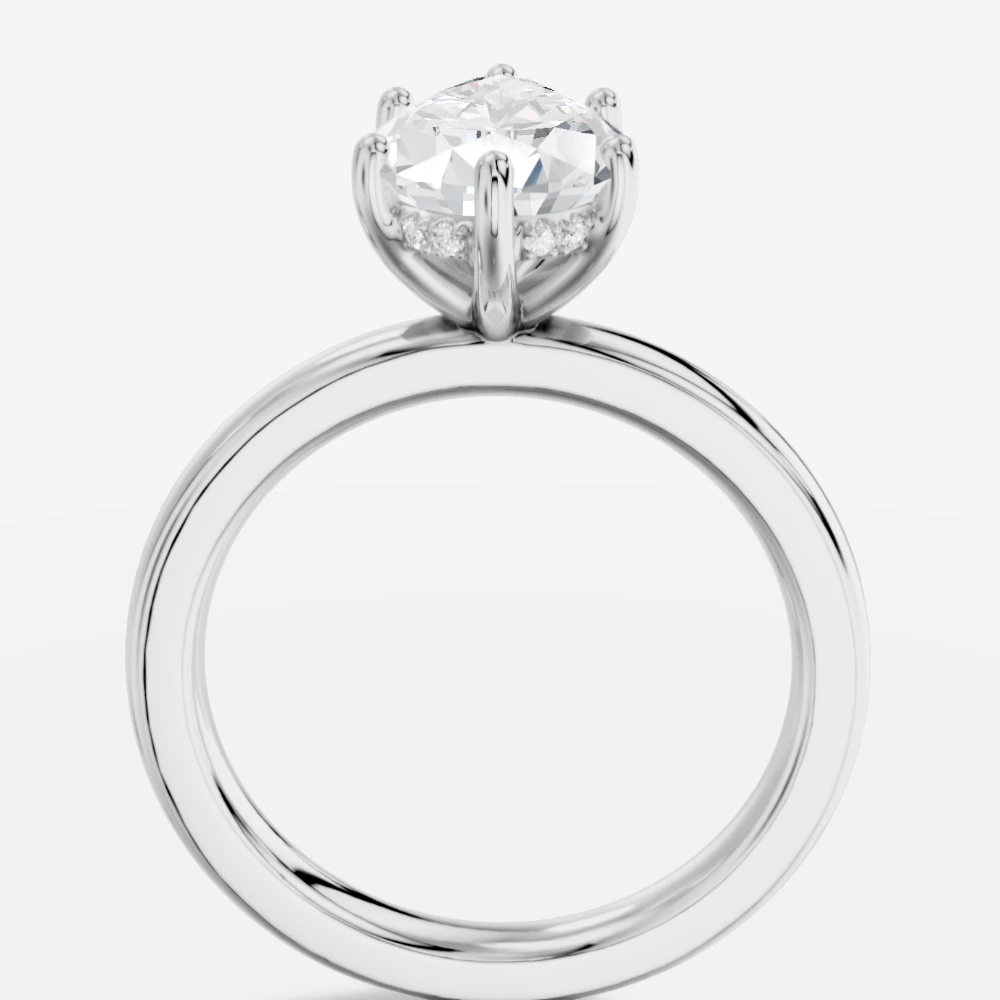 Leila Solitär-Ring mit Labordiamant im Tropfenschliff