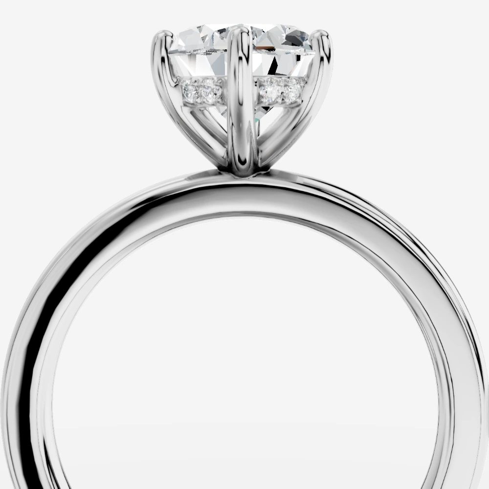 Leila Solitär-Ring mit Labordiamant im Tropfenschliff