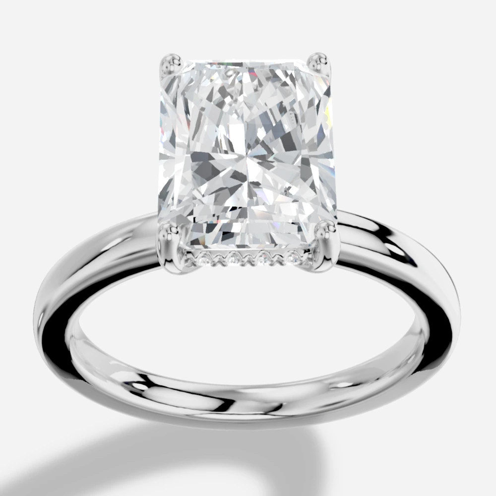 Leila Bague solitaire avec diamant de laboratoire taille radiant