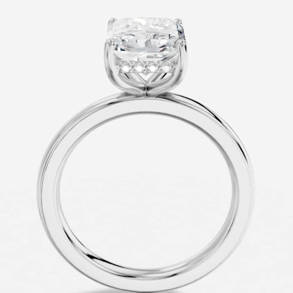 Leila Bague solitaire avec diamant de laboratoire taille radiant