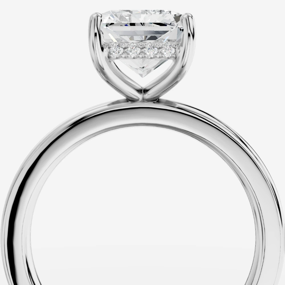 Leila Bague solitaire avec diamant de laboratoire taille radiant