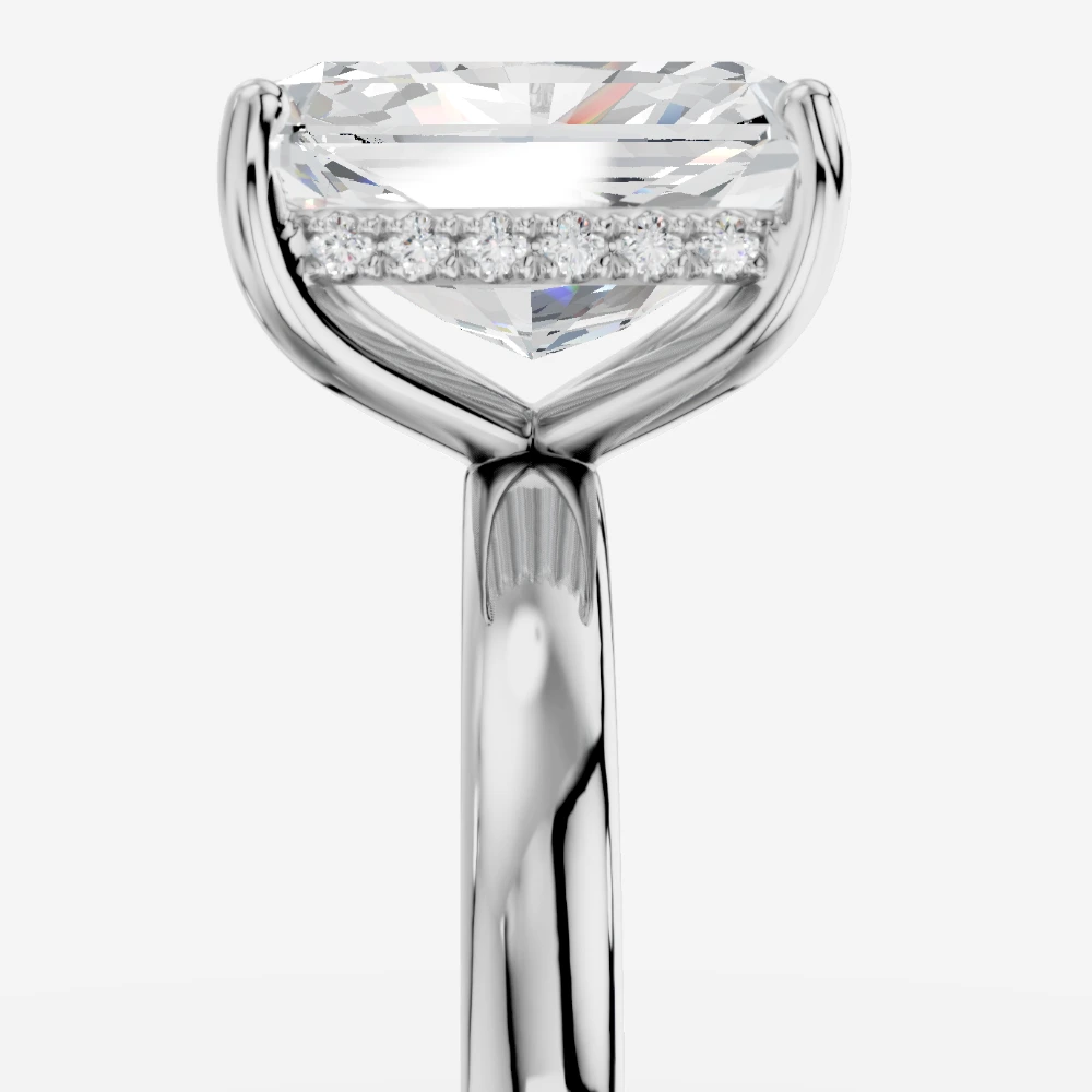 Leila Bague solitaire avec diamant de laboratoire taille radiant