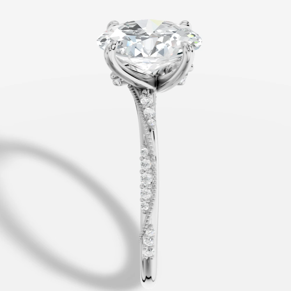 Ivy Ring met ovaal geslepen lab-grown diamant