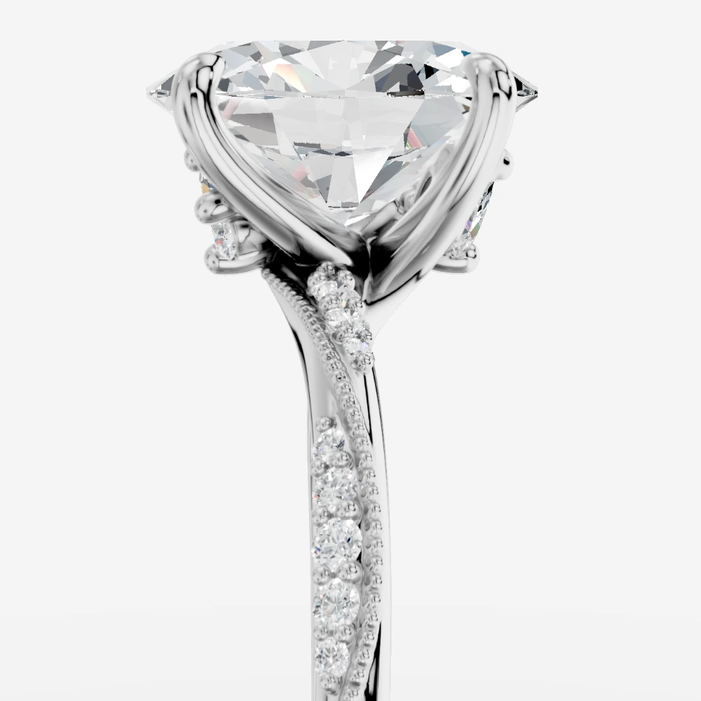 Ivy Ring met ovaal geslepen lab-grown diamant