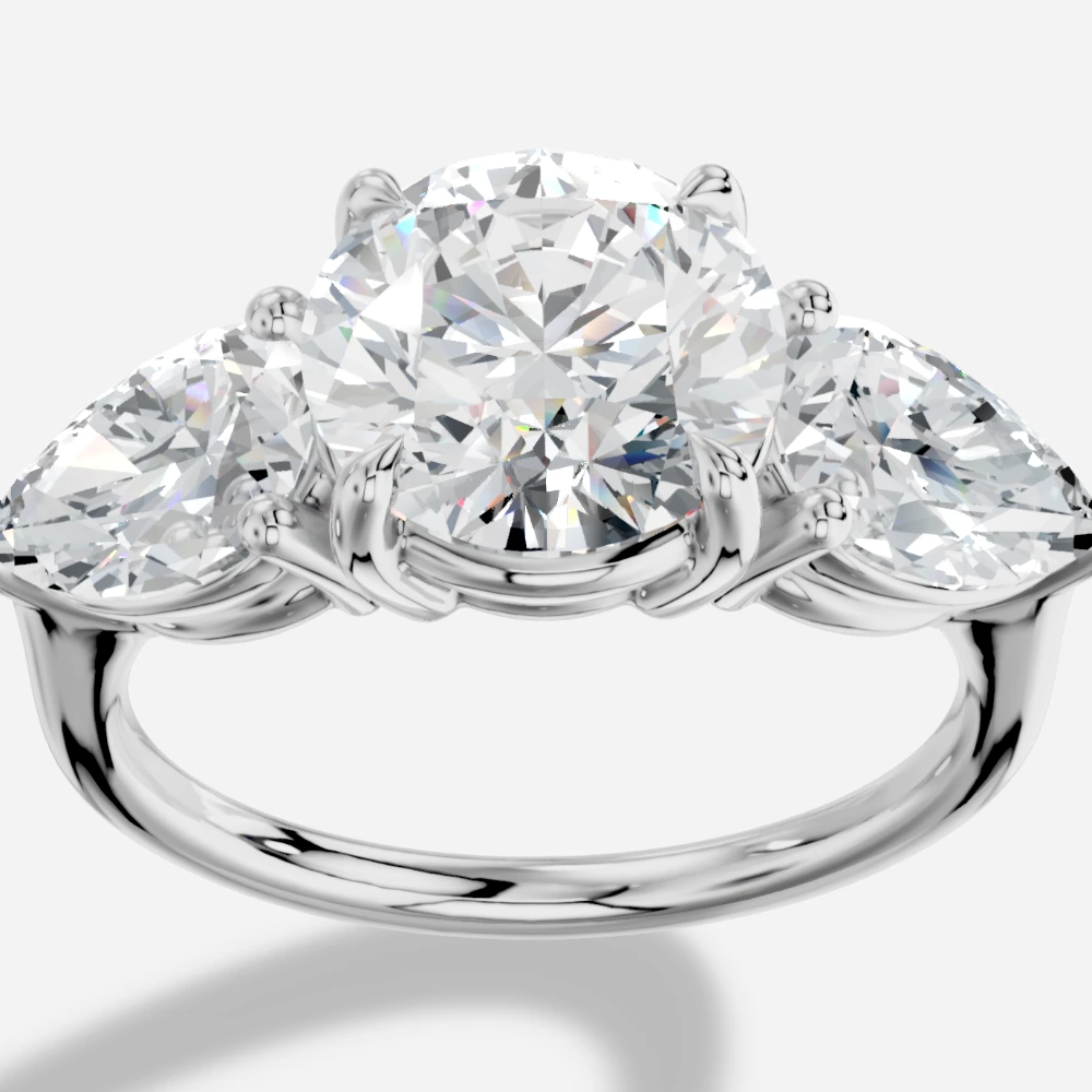 Lip4 Anillo con diamante de laboratorio