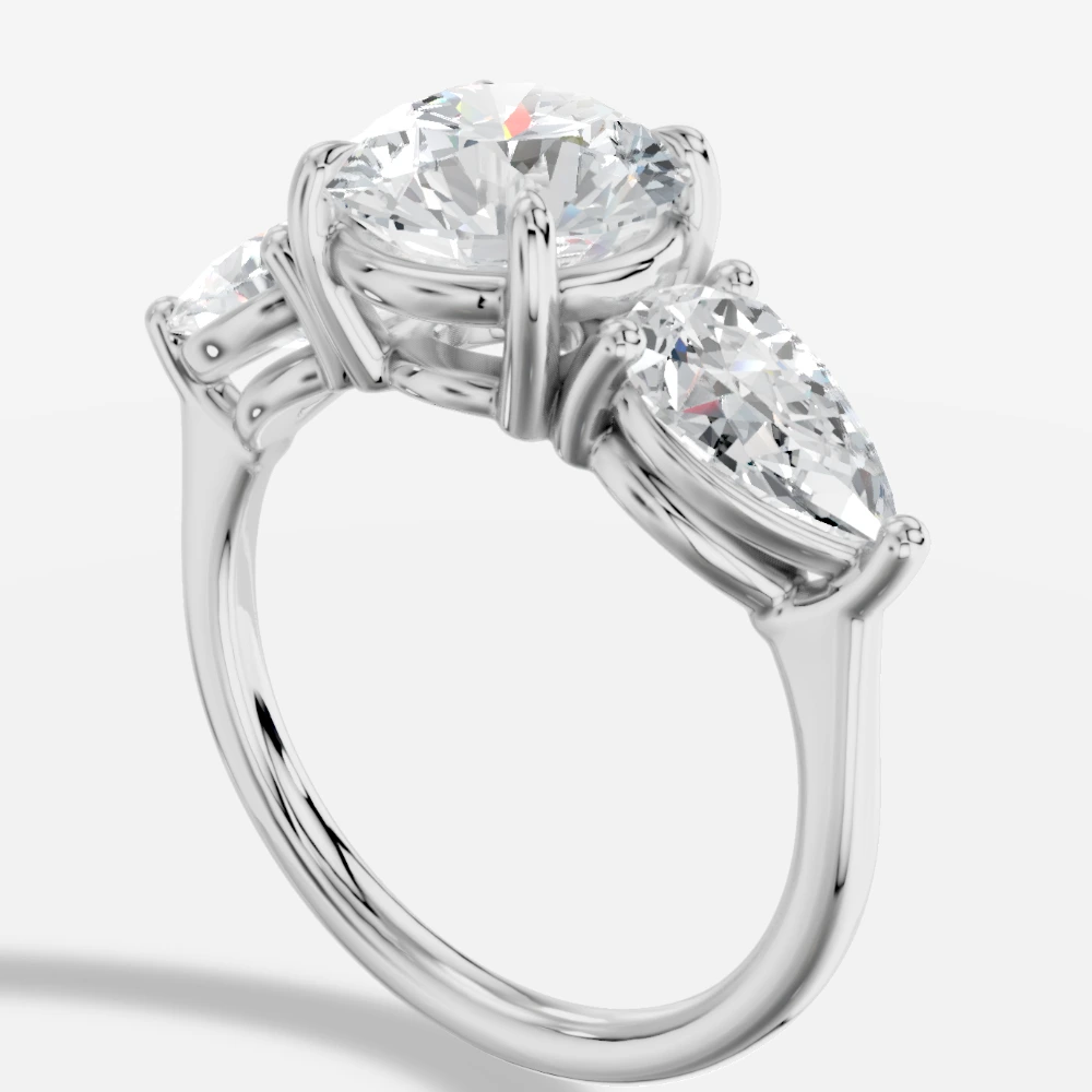 Lip4 Anillo con diamante de laboratorio