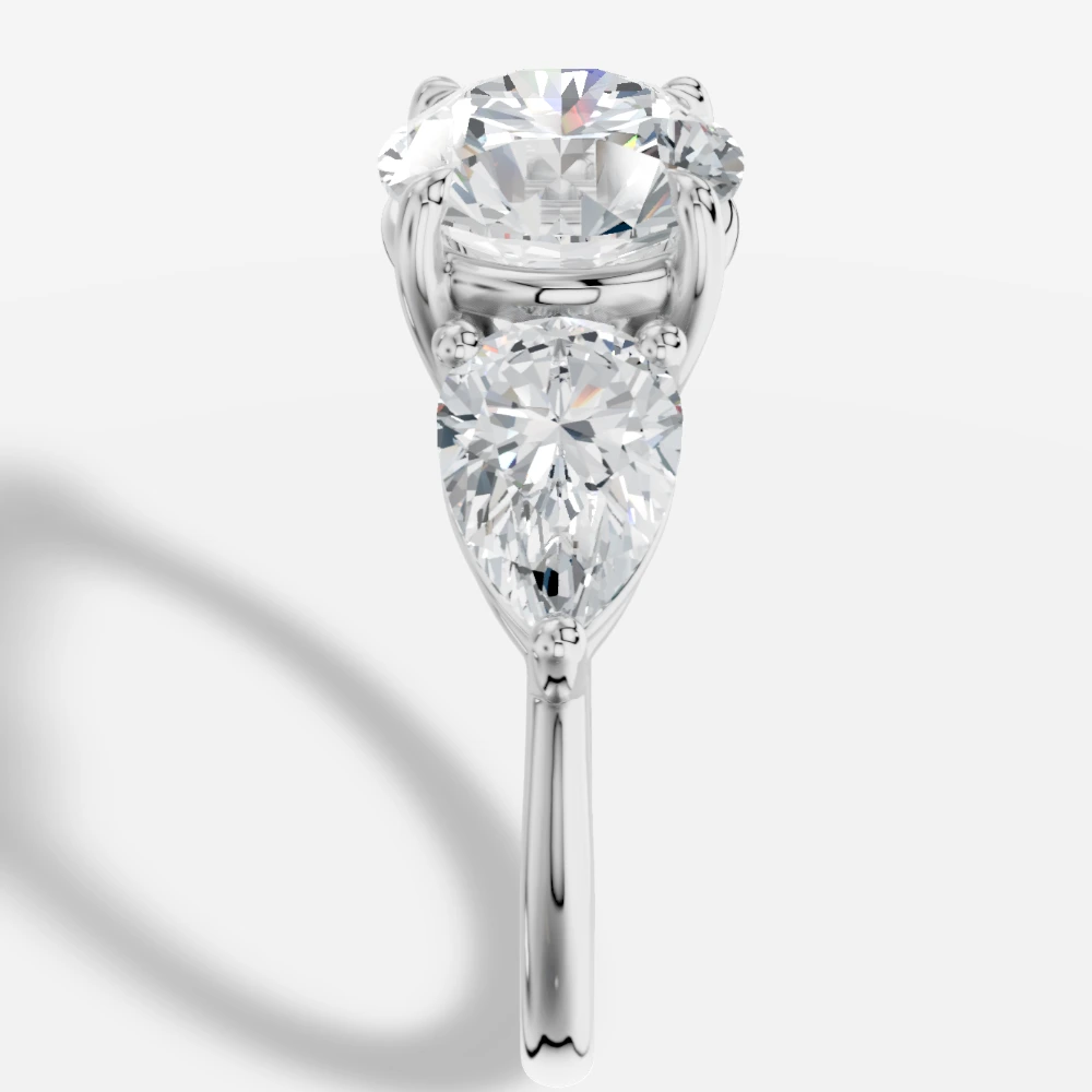 Lip4 Anillo con diamante de laboratorio