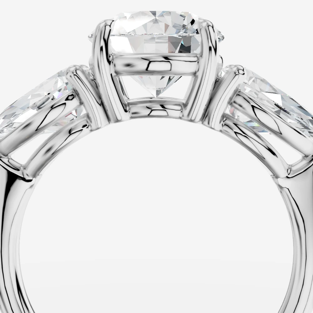 Lip4 Anillo con diamante de laboratorio