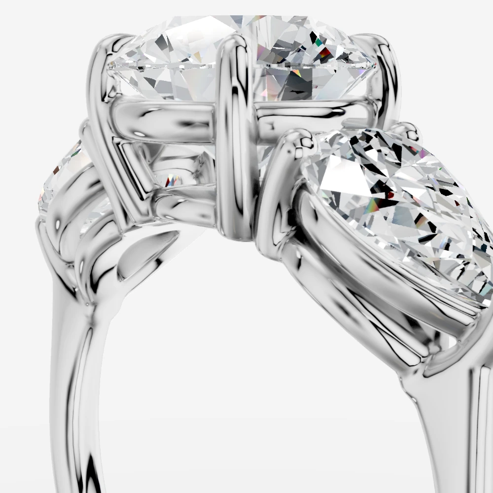 Lip4 Anillo con diamante de laboratorio