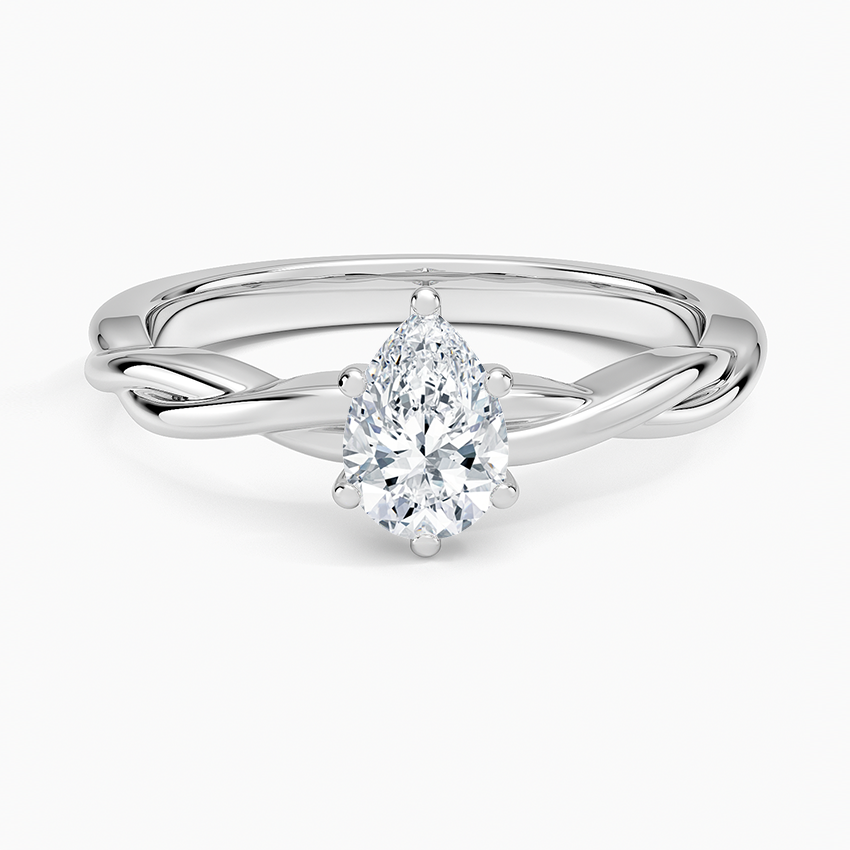 Theia Ring mit Labordiamant im Tropfenschliff